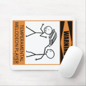 の警告気性メロデオン奏者 マウスパッド (マウス)