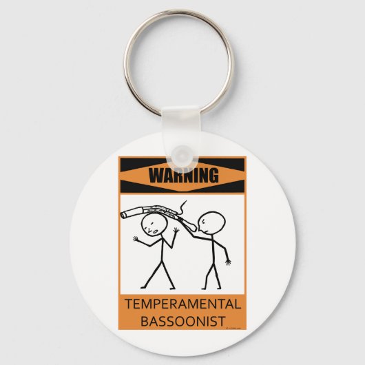 の警告気温性根本主義者 キーホルダー (正面)