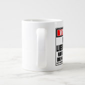 の警告消防中尉懸命 ジャンボコーヒーマグカップ (裏面)