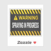 の警告溶射中 シール (シート)