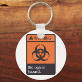 の警告生物学的危険キーチェーン キーホルダー (正面)
