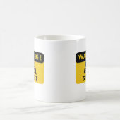 の警告疲れた医学生 コーヒーマグカップ (中央)