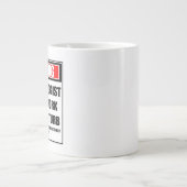 の警告皮膚科懸命が邪魔にならない ジャンボコーヒーマグカップ (正面)