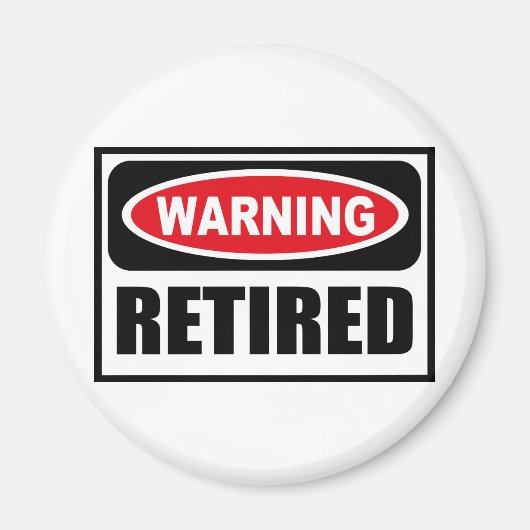 の警告磁退職した石 マグネット (正面)