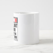 の警告移植外科医懸命 ジャンボコーヒーマグカップ (正面)