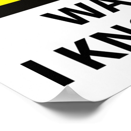 の警告空手 ポスター (角)