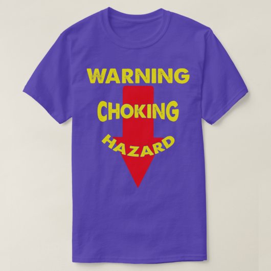 の警告窒息障害 Tシャツ (デザイン正面)