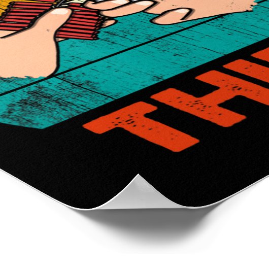 の警告花火の爆竹の安全第3位 ポスター (角)