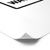 の警告英語先生 ポスター (角)