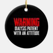 の警告透析患者2 セラミックオーナメント (裏面)
