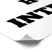 の警告限定公差ポスター ポスター (角)