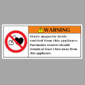 の警告静磁場ラベル シール