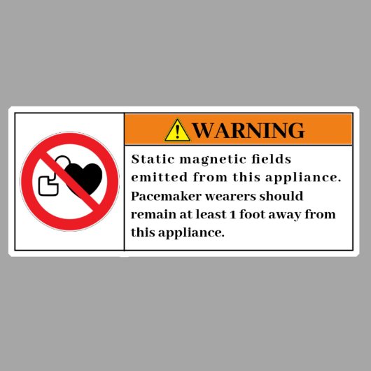 の警告静磁場ラベル シール