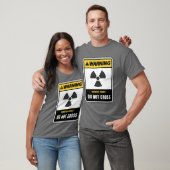 の警告、放射線の危険、交差しない Tシャツ (ユニセックス)