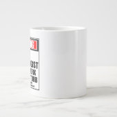 の警告CT技術者懸命 ジャンボコーヒーマグカップ (正面)