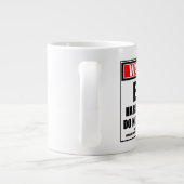 の警告EMT懸命が邪魔にならない ジャンボコーヒーマグカップ (裏面)