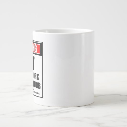 の警告EMT懸命が邪魔にならない ジャンボコーヒーマグカップ (正面)