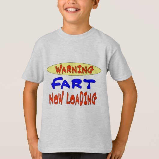 の警告FARTのロード中 Tシャツ (正面)
