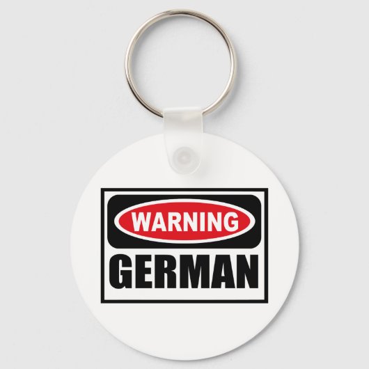 の警告GERMANキーチェーン キーホルダー (正面)