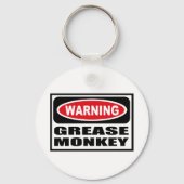 の警告GREASE MONKEY Chain キーホルダー (正面)