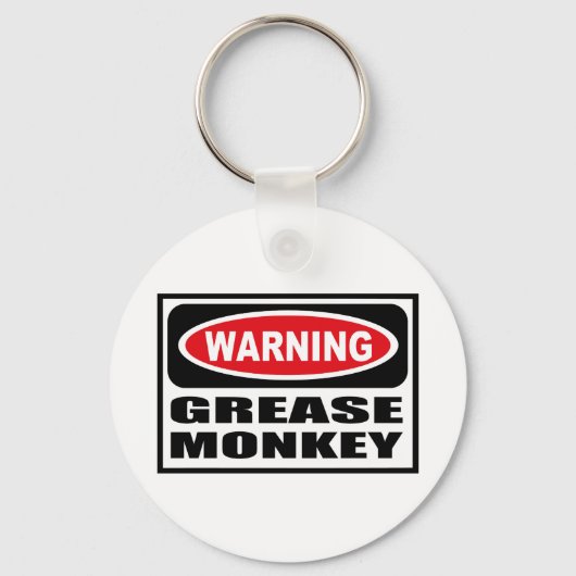の警告GREASE MONKEY Chain キーホルダー (正面)