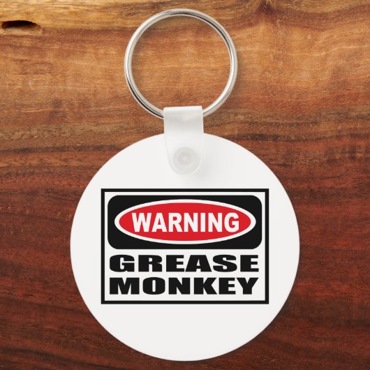 の警告GREASE MONKEY Chain キーホルダー (正面)