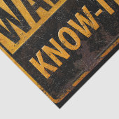 の警告KNOW-IT-ALL金属危険性警告が大きくサイン 薄葉紙 (詳細)