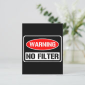 の警告No Filter皮肉なおもしろいプリン危険コーティ (スタンド正面)