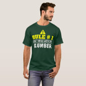 の警告plumber giftを台無しにしおもしろいない tシャツ (正面フル)