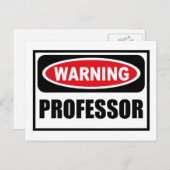 の警告PROFESSORポストカード ポストカード (正面/裏面)