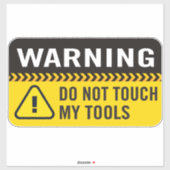 の警告Touchしないツール シール (シート)