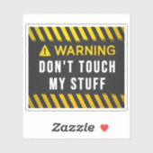 の警告Touchしない物 シール (シート)