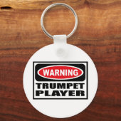 の警告TRUMPET PLAYERキーチェーン キーホルダー (正面)