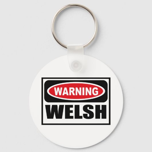 の警告WELSHキーチェーン キーホルダー (正面)