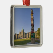 ～の議会建物のトーテムポール メタルオーナメント (右)