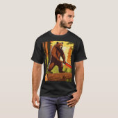 の象徴的な輪郭シンプルは、素朴なパン塊だった。 Tシャツ (正面フル)