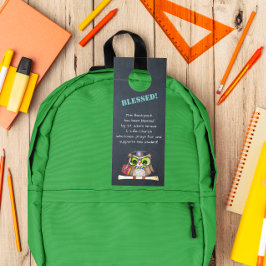 の賛美バックパックフクロウ教会祈りの言葉 ドアノブサイン