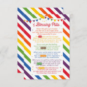 の賛美ピル詩先生感謝ギフトカード 招待状 (正面/裏面)