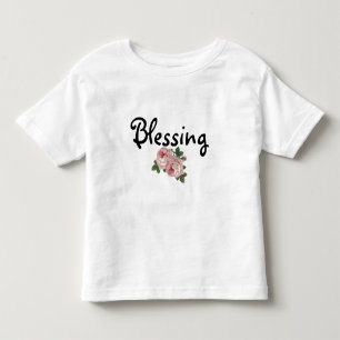 の賛美フローラが波打ったTシャツ トドラーTシャツ