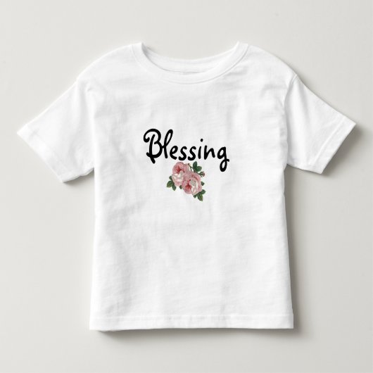 の賛美フローラが波打ったTシャツ トドラーTシャツ (正面)