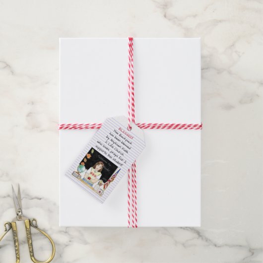 の賛美先生のためのBackpacks Apple ギフトタグ (より糸付き)