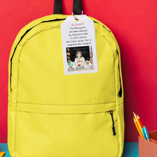 の賛美先生のためのBackpacks Apple ギフトタグ