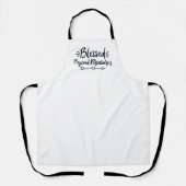 の賛美向こう見ず福音のことわざはキリストにすぎない エプロン (正面)