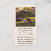 の賛美悔やみや弔慰記念祈りの言葉カード 名刺 (正面)