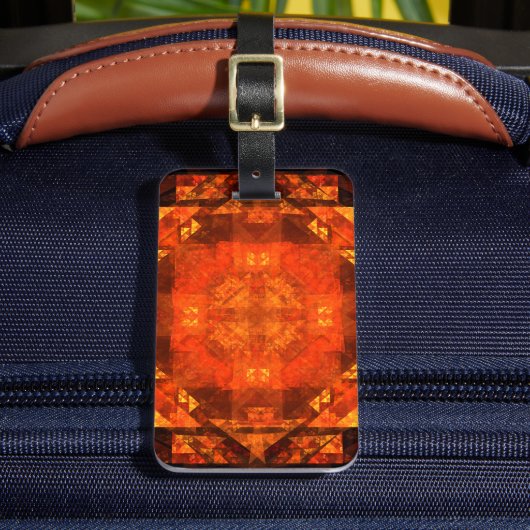 の賛美抽象芸術アートアドレス ラゲッジタグ (正面インサイチュ2)