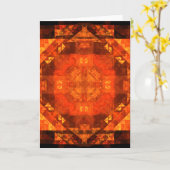 の賛美抽象芸術アートグリーティングカード カード (黄色い花)