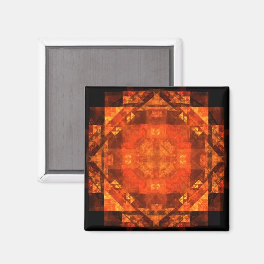 の賛美抽象芸術アートスクエアマグネット マグネット (正面/裏面)