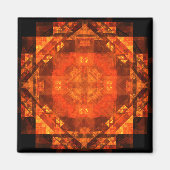 の賛美抽象芸術アートスクエアマグネット マグネット (正面)