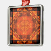 の賛美抽象芸術アートスクエア メタルオーナメント (左)