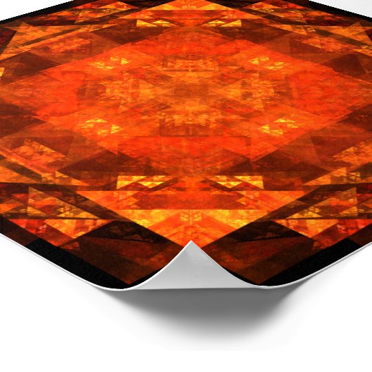 の賛美抽象芸術 ポスター (角)